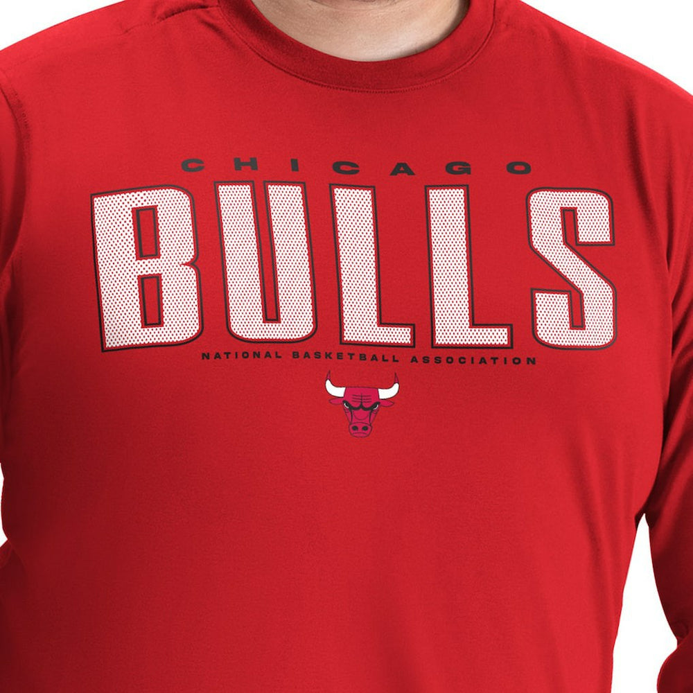 Chicago Bulls G-III Sports by Carl Banks Adaptive Printed Mesh Effect Long Sleeve T-Shirt sale - Red online