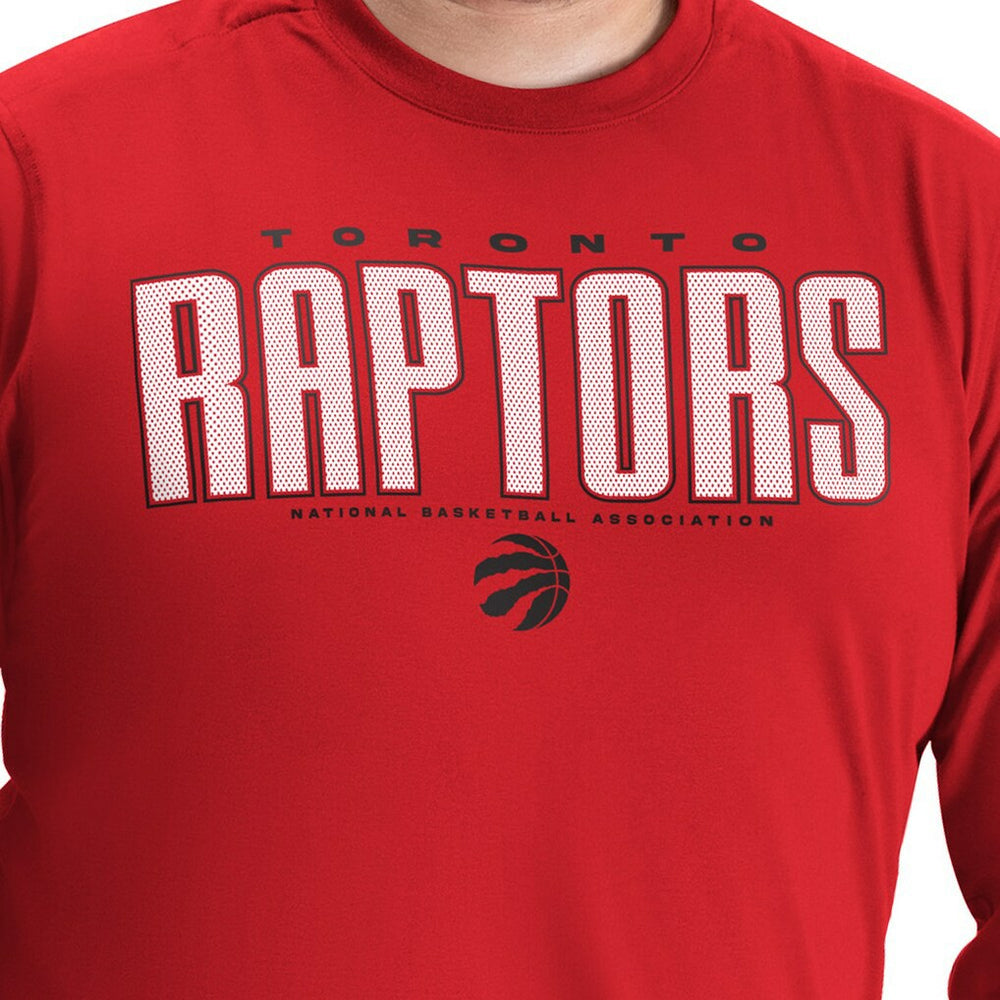 Toronto Raptors G-III Sports by Carl Banks Adaptive Printed Mesh Effect Long Sleeve T-Shirt - Red shop