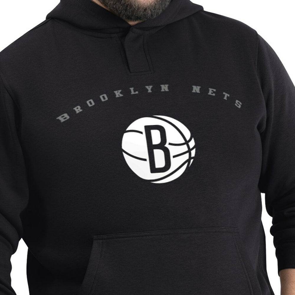 Brooklyn Nets G-III Sports by Carl Banks Adaptive Team Arc Fleece Hoodie - Black on sale