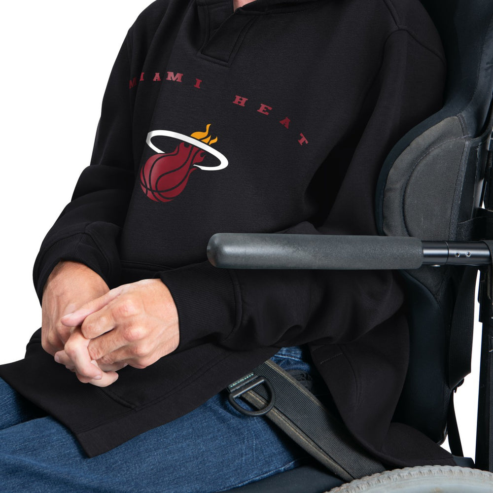 Miami Heat G-III Sports by Carl Banks Adaptive Team Arc Fleece Hoodie - Black cheap