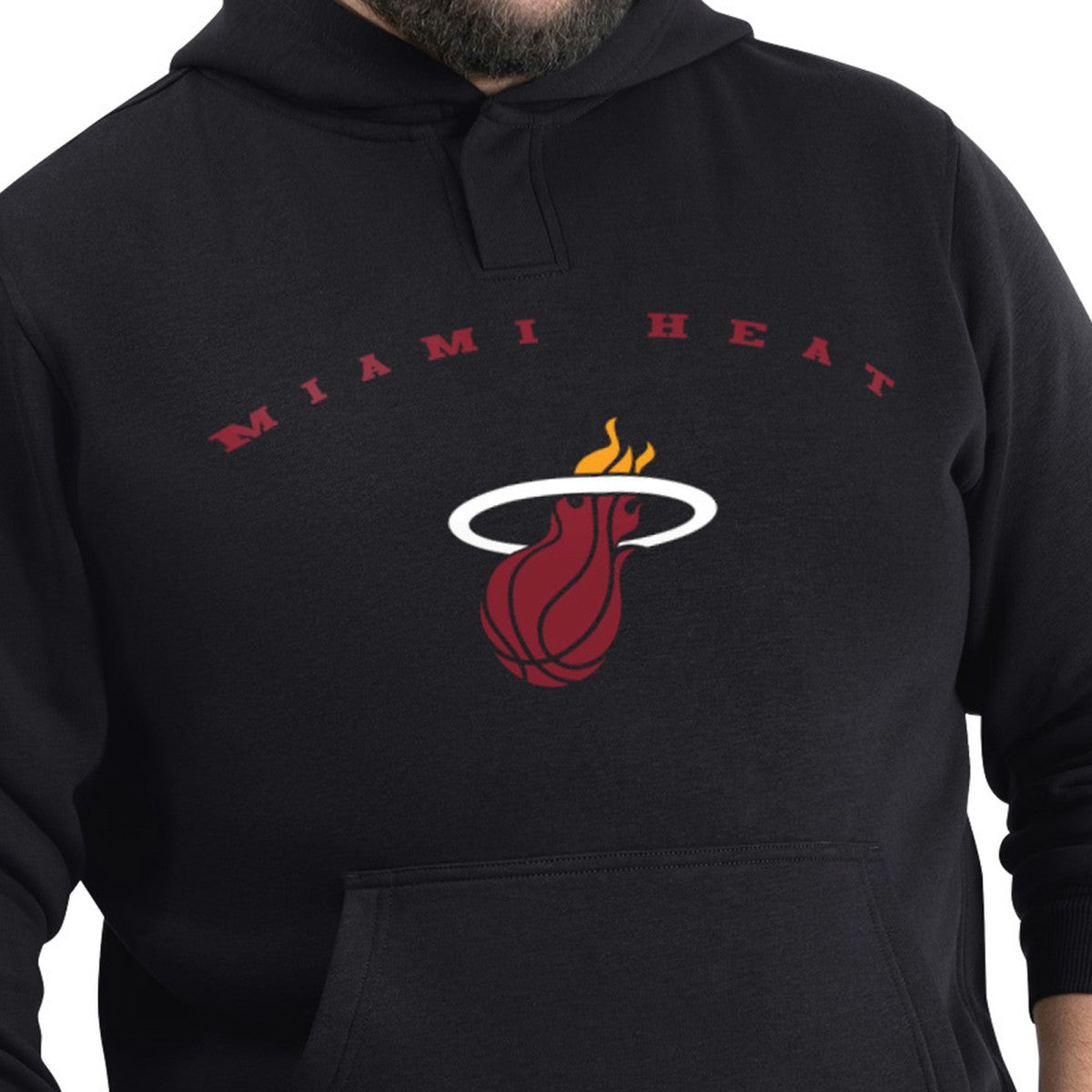 Miami Heat G-III Sports by Carl Banks Adaptive Team Arc Fleece Hoodie - Black cheap