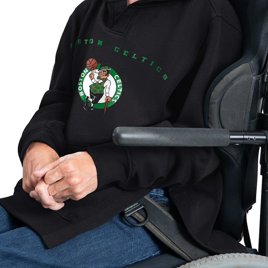 Boston Celtics G-III Sports by Carl Banks Adaptive Team Arc Fleece Hoodie - Black for sale