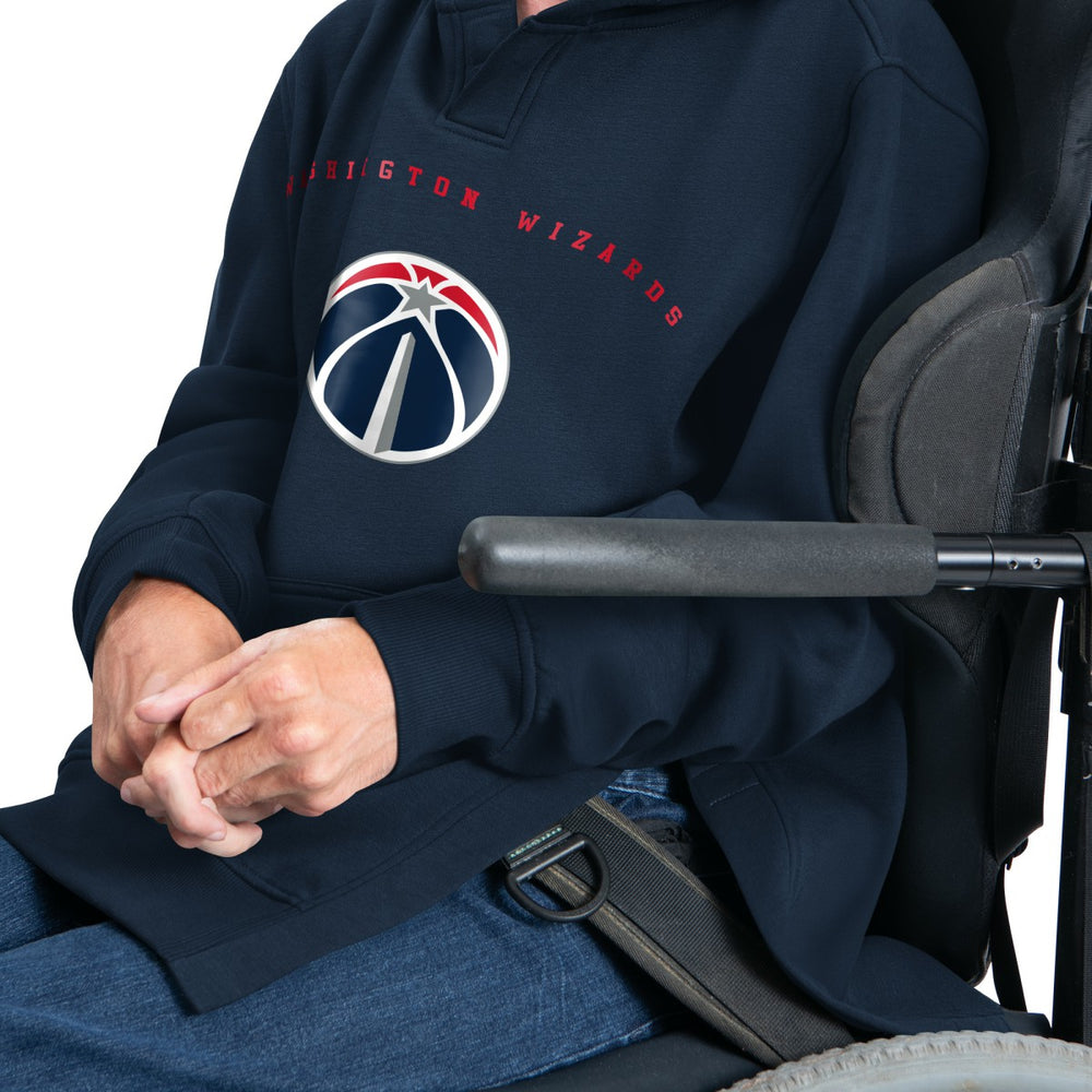 Washington Wizards G-III Sports by Carl Banks Adaptive Team Arc Fleece Hoodie - Navy for sale