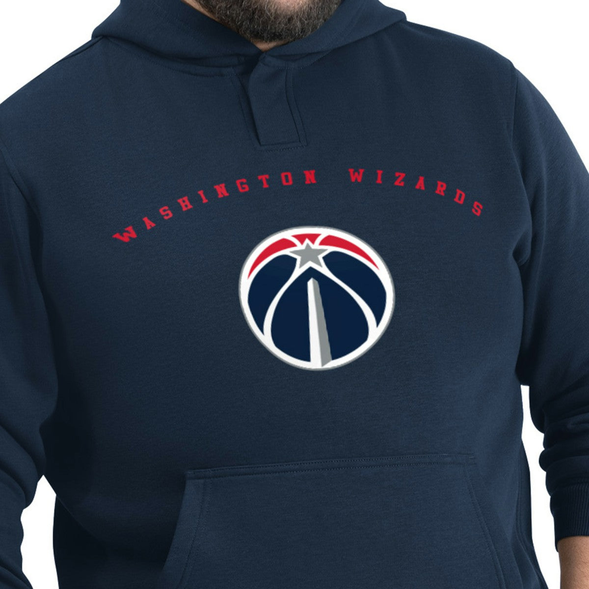Washington Wizards G-III Sports by Carl Banks Adaptive Team Arc Fleece Hoodie - Navy for sale