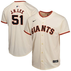 Jung Hoo Lee San Francisco Giants Youth Home Player Game Jersey Cream