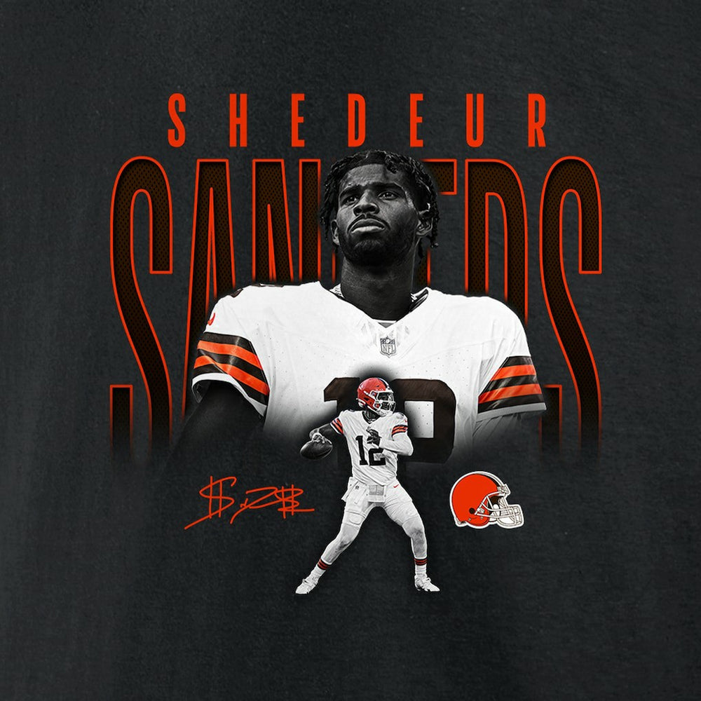 Shedeur Sanders Cleveland Browns Humble Shadow Player Graphic T-Shirt - Black discount