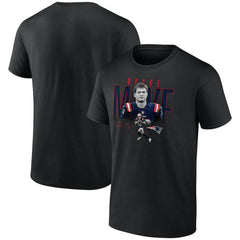 Drake Maye New England Patriots Humble Shadow Player Graphic T-Shirt - Black for sale