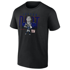 Jaxson Dart New York Giants Humble Shadow Player Graphic T-Shirt - Black online