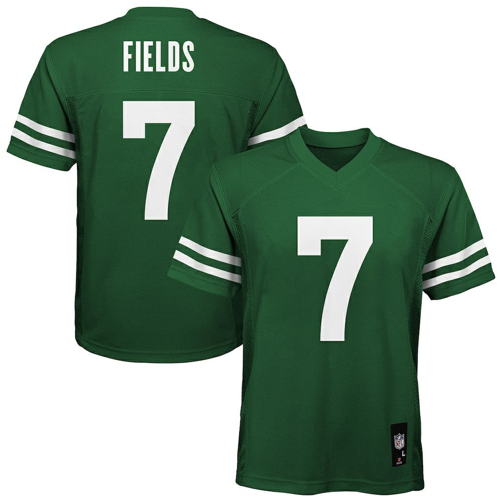 Justin Fields New York Jets Youth Replica Player Jersey - Legacy Green on sale