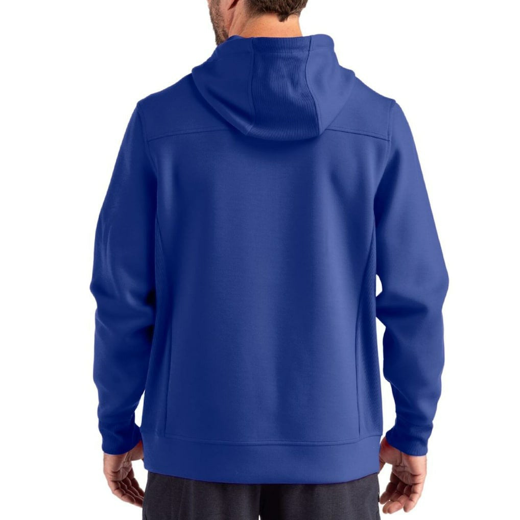 New York Giants Cutter & Buck Roam Eco Half-Zip Recycled Pullover Hoodie - Royal outlet