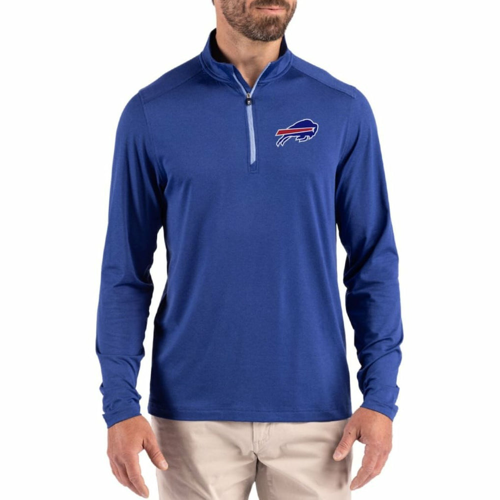 Buffalo Bills Cutter & Buck Coastline Epic Comfort Recycled Quarter-Zip Pullover - Royal outlet