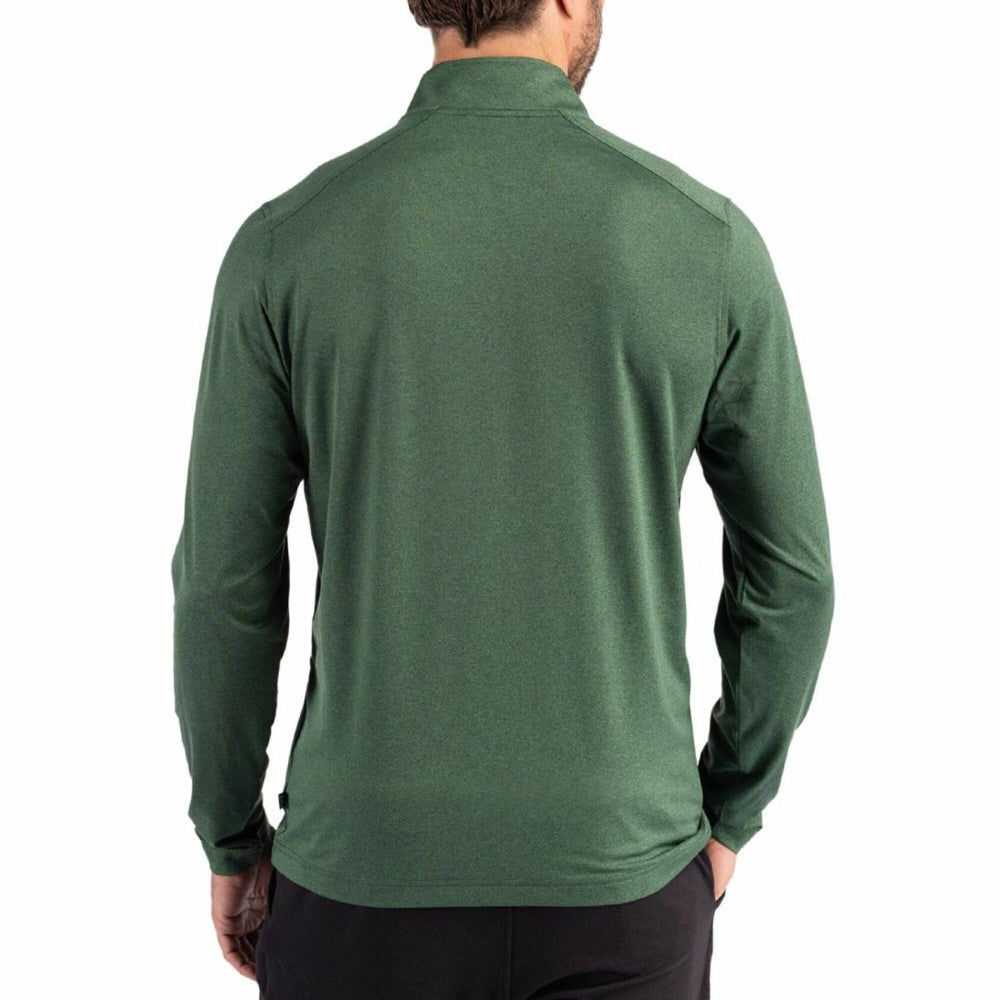 Green Bay Packers Cutter & Buck Coastline Epic Comfort Recycled Quarter-Zip Pullover - Green cheap