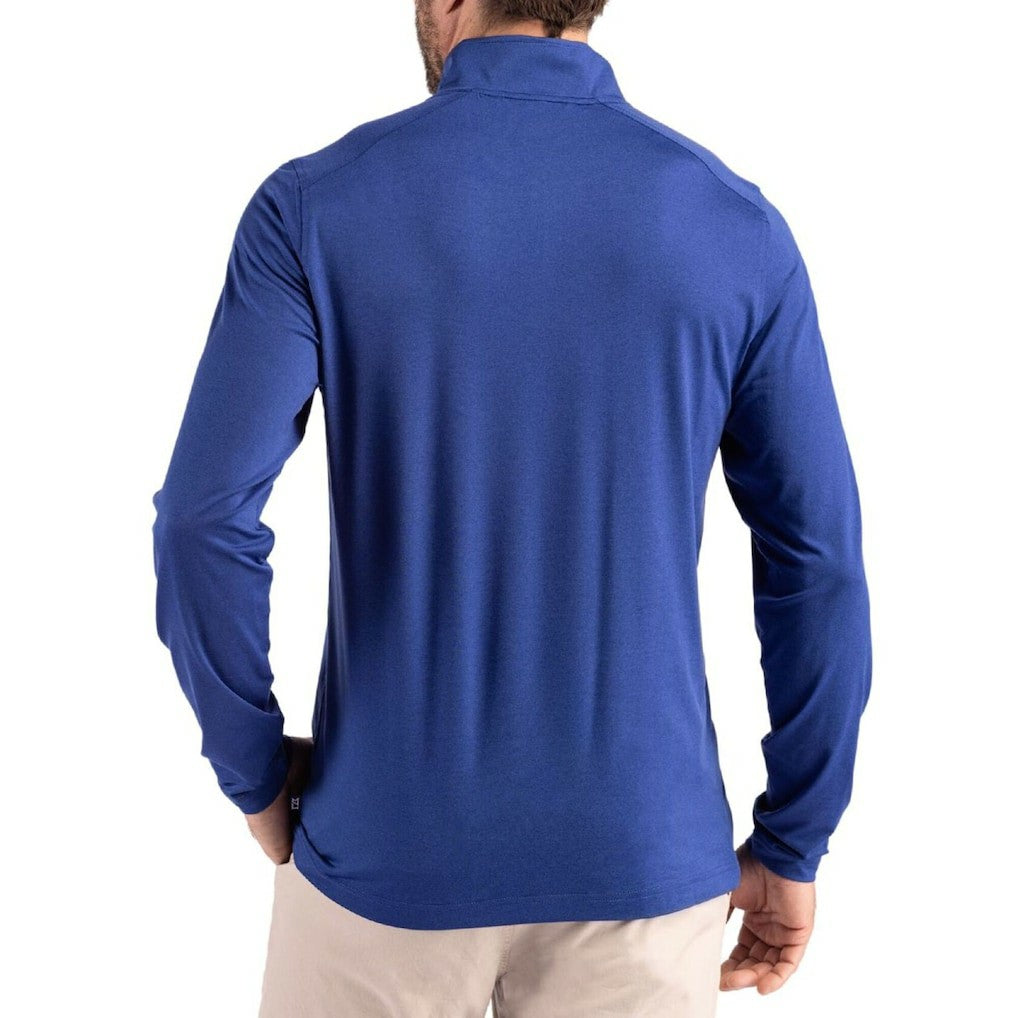 Indianapolis Colts Cutter & Buck Coastline Epic Comfort Recycled Quarter-Zip Pullover - Royal outlet