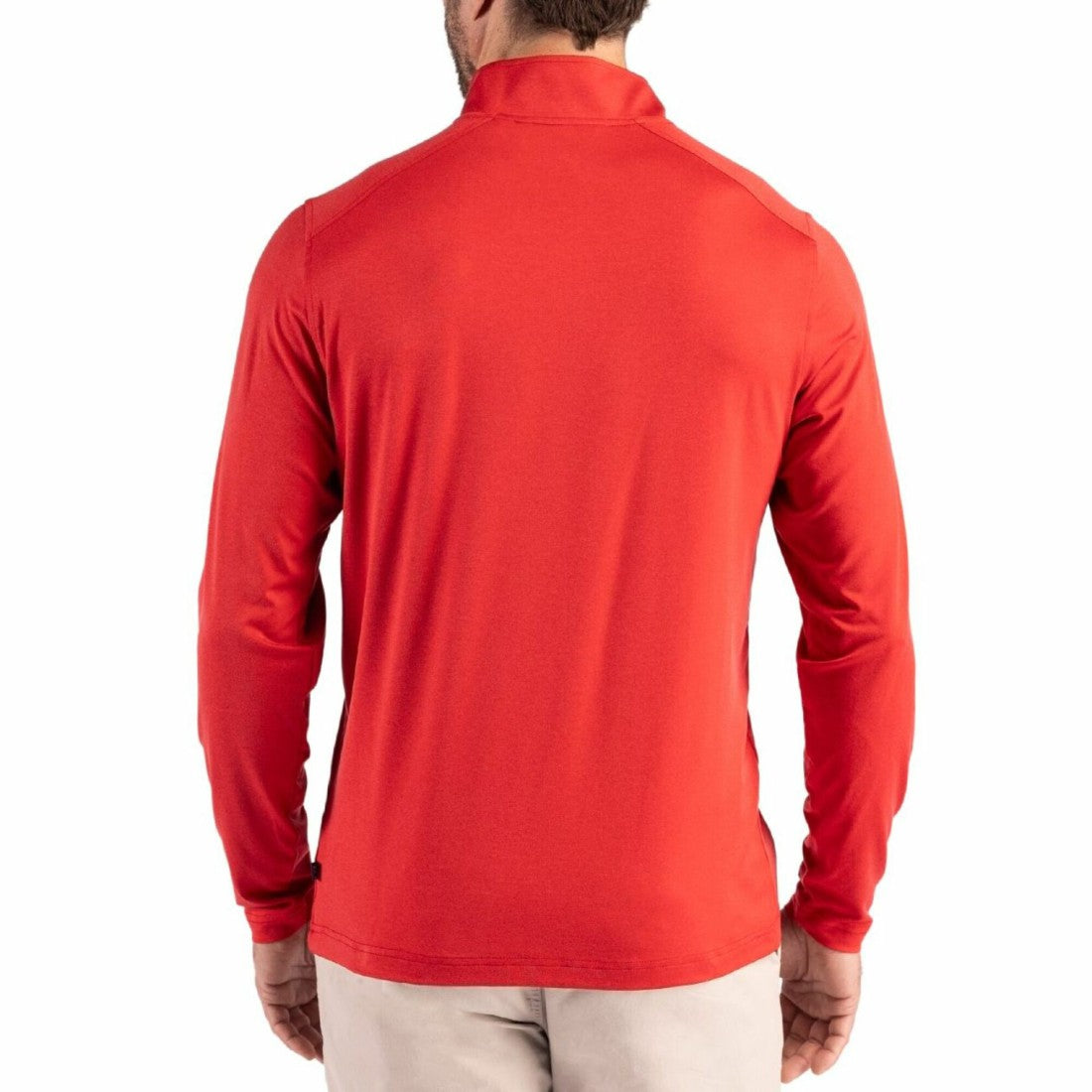 Tampa Bay Buccaneers Cutter & Buck Coastline Epic Comfort Recycled Quarter-Zip Pullover - Red outlet