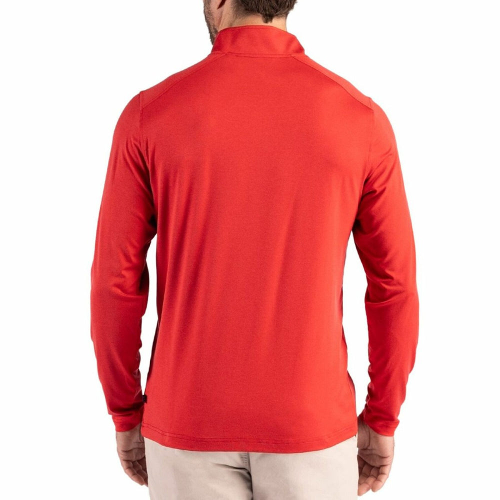 Tampa Bay Buccaneers Cutter & Buck Coastline Epic Comfort Recycled Quarter-Zip Pullover - Red outlet