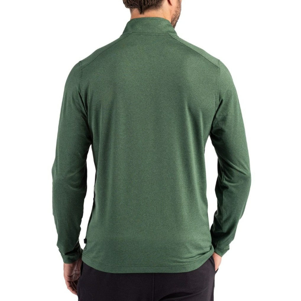 New York Jets Cutter & Buck Coastline Epic Comfort Recycled Quarter-Zip Pullover - Green discount