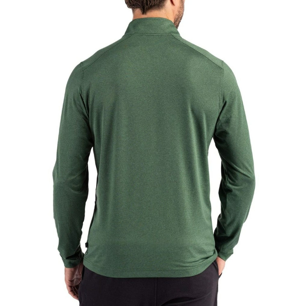 New York Jets Cutter & Buck Coastline Epic Comfort Recycled Quarter-Zip Pullover - Green discount