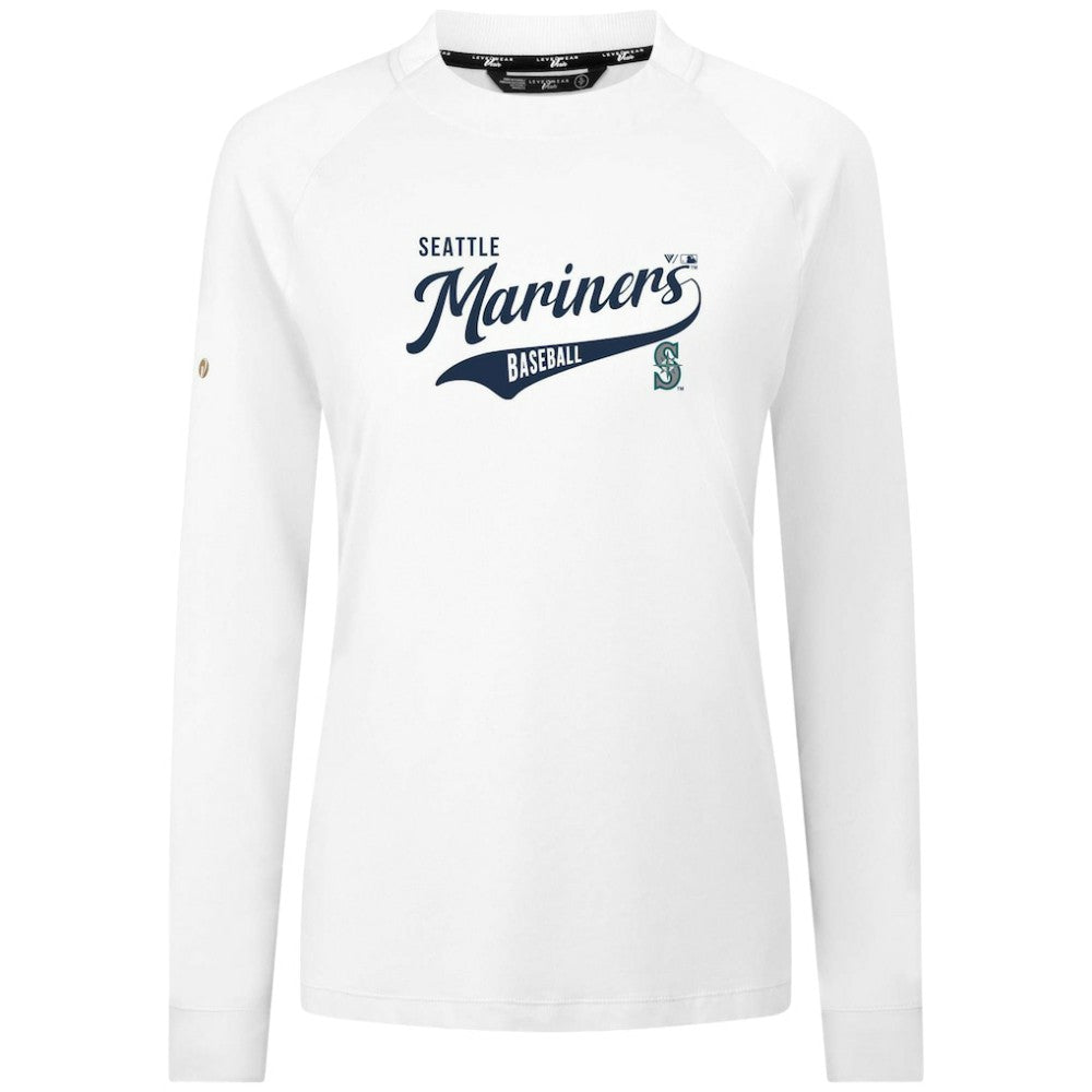 Seattle Mariners Levelwear Women's Slender Glide T-Shirt White