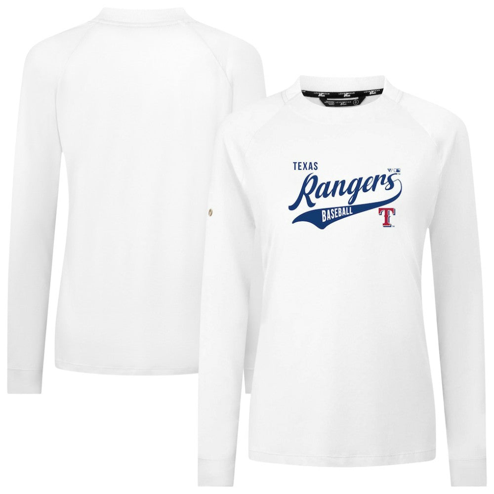 Texas Rangers Levelwear Women's Slender Glide T-Shirt White