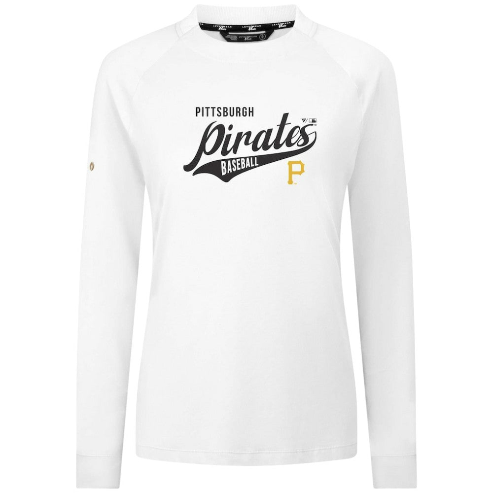 Pittsburgh Pirates Levelwear Women's Slender Glide T-Shirt White