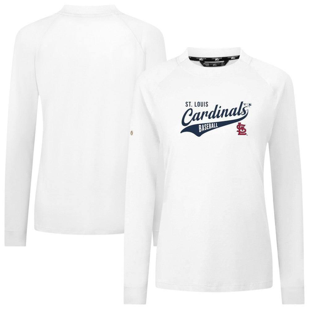 St. Louis Cardinals Levelwear Women's Slender Glide T-Shirt White