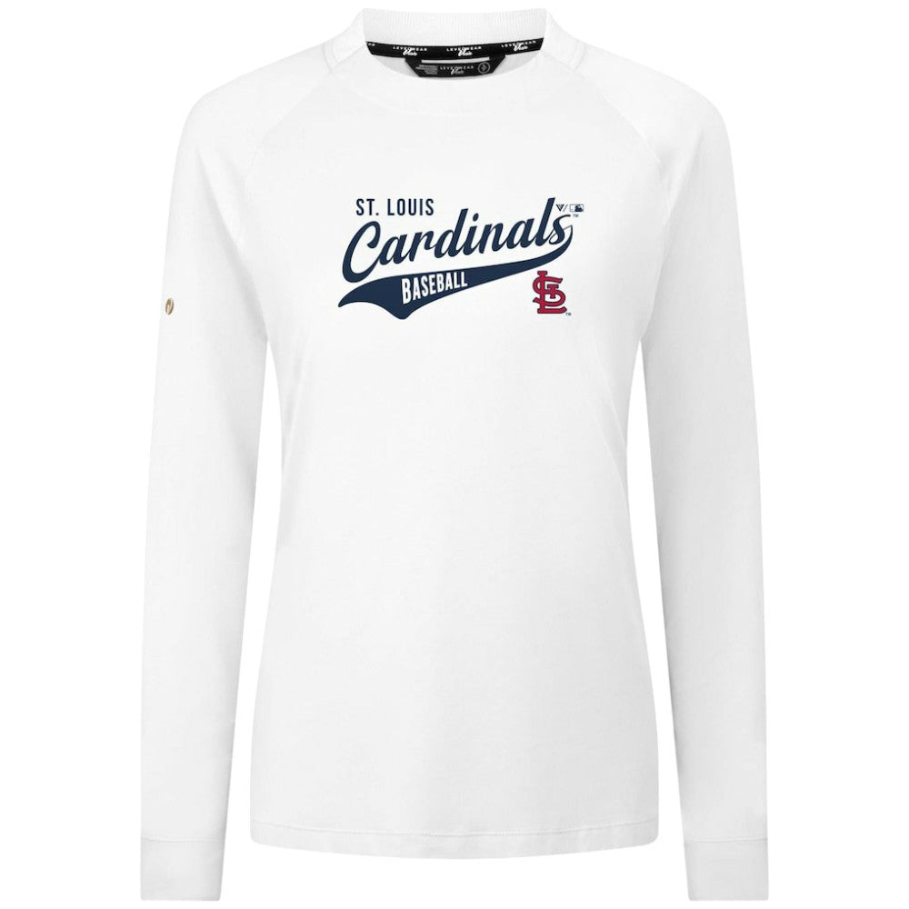 St. Louis Cardinals Levelwear Women's Slender Glide T-Shirt White