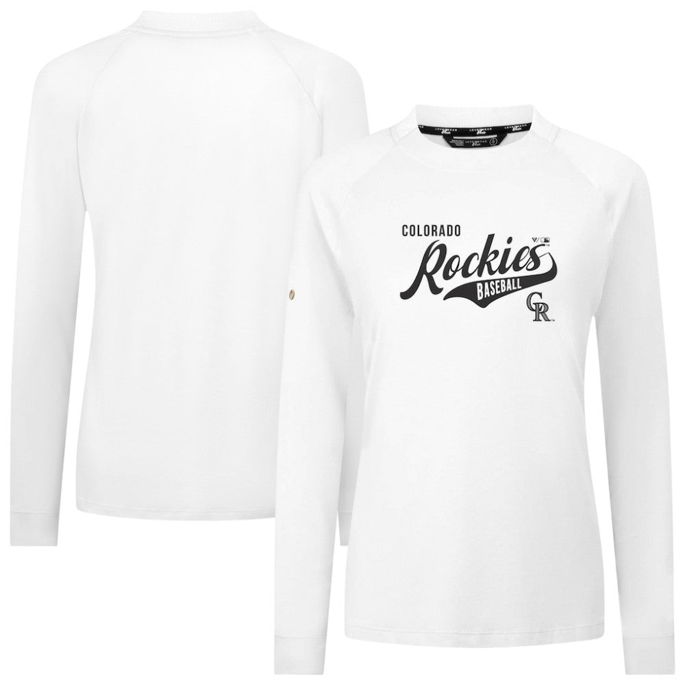 Colorado Rockies Levelwear Women's Slender Glide T-Shirt White