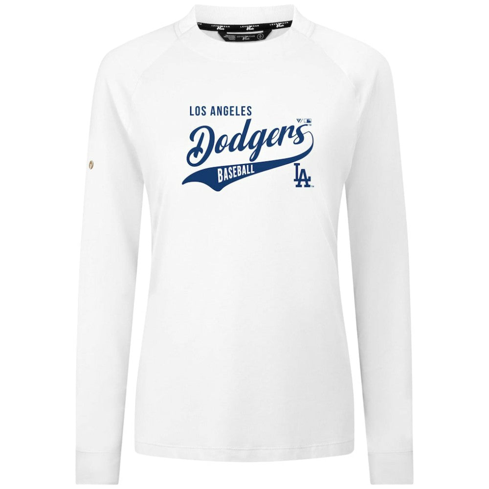Los Angeles Dodgers Levelwear Women's Slender Glide T-Shirt White