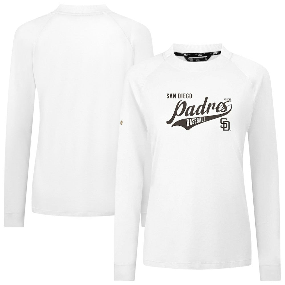 San Diego Padres Levelwear Women's Slender Glide T-Shirt White