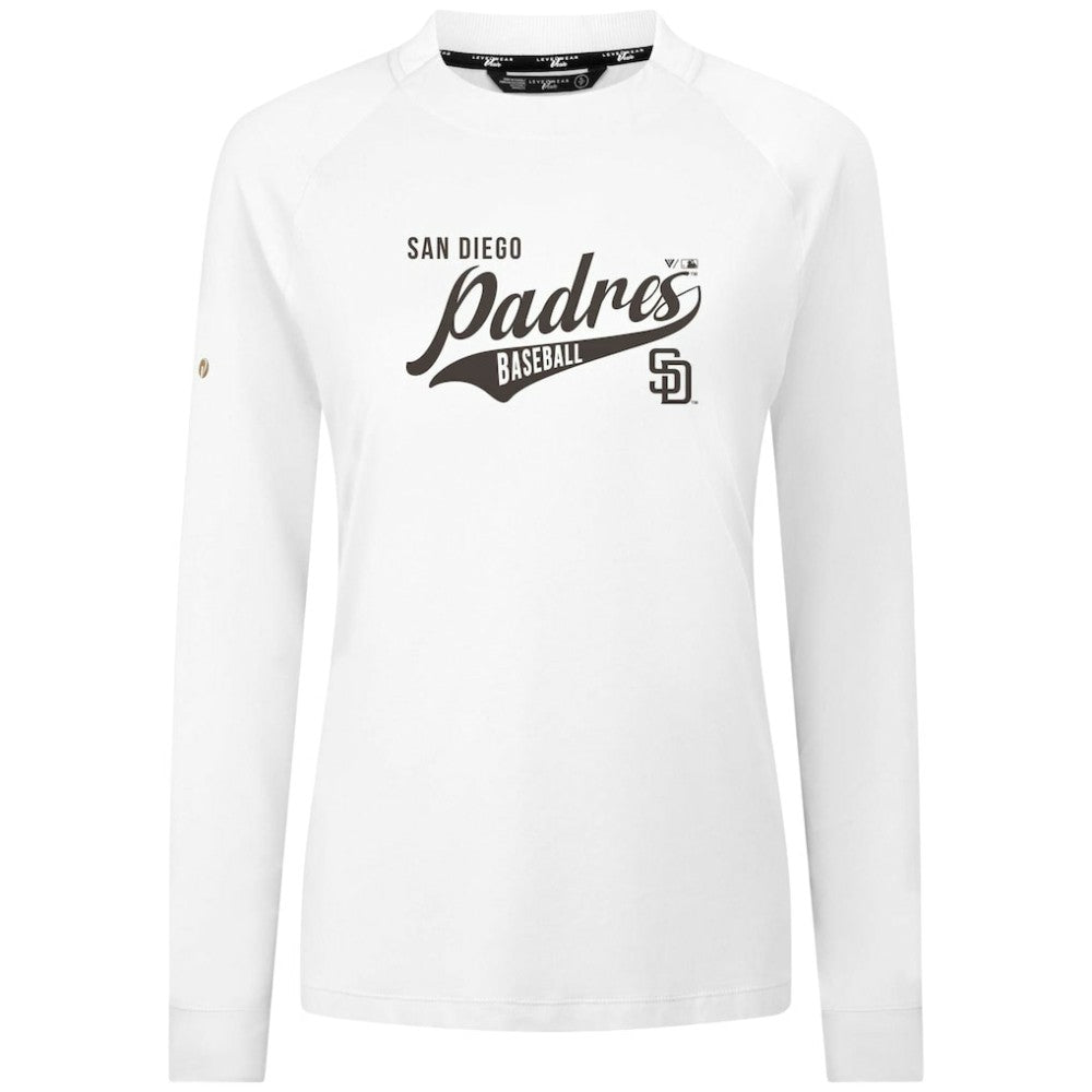 San Diego Padres Levelwear Women's Slender Glide T-Shirt White