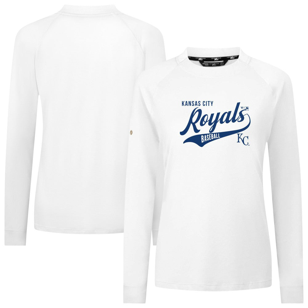 Kansas City Royals Levelwear Women's Slender Glide T-Shirt White
