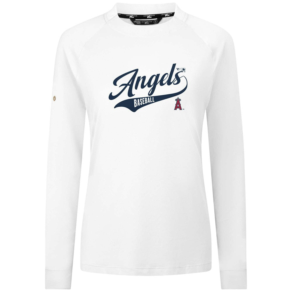 Los Angeles Angels Levelwear Women's Slender Glide T-Shirt White