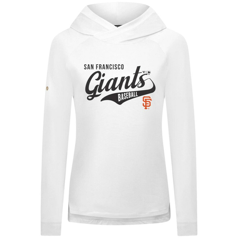 San Francisco Giants Levelwear Women's Slender Glide Raglan Hoodie White