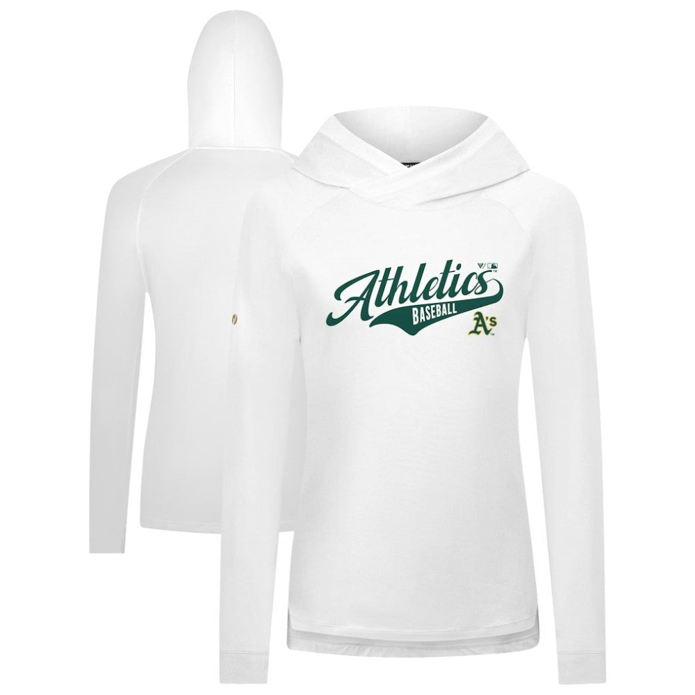 Athletics Levelwear Women's Slender Glide Raglan Hoodie White