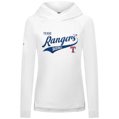 Texas Rangers Levelwear Women's Slender Glide Raglan Hoodie White