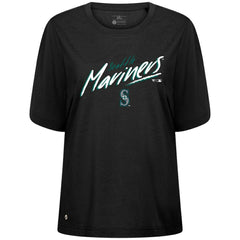 Seattle Mariners Levelwear Women's Bloom Sizzle T-Shirt Black