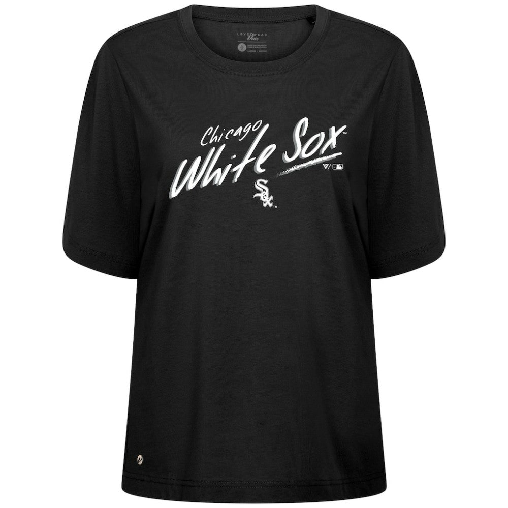 Chicago White Sox Levelwear Women's Bloom Sizzle T-Shirt Black