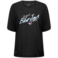 Toronto Blue Jays Levelwear Women's Bloom Sizzle T-Shirt Black