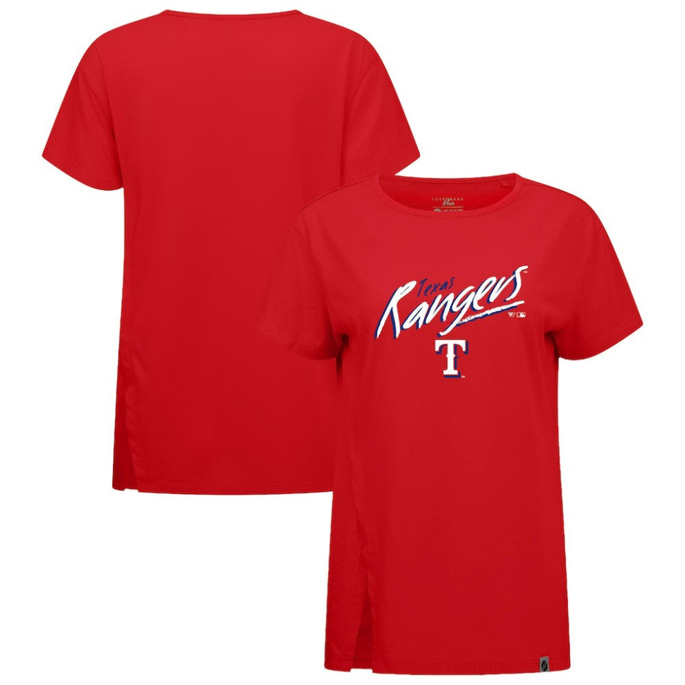 Texas Rangers Levelwear Women's Influx Sizzle T-Shirt Red