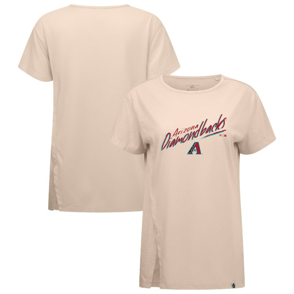 Arizona Diamondbacks Levelwear Women's Influx Sizzle T-Shirt Khaki