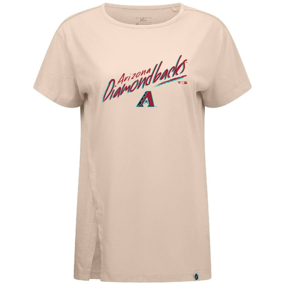 Arizona Diamondbacks Levelwear Women's Influx Sizzle T-Shirt Khaki