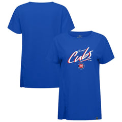 Chicago Cubs Levelwear Women's Influx Sizzle T-Shirt Royal