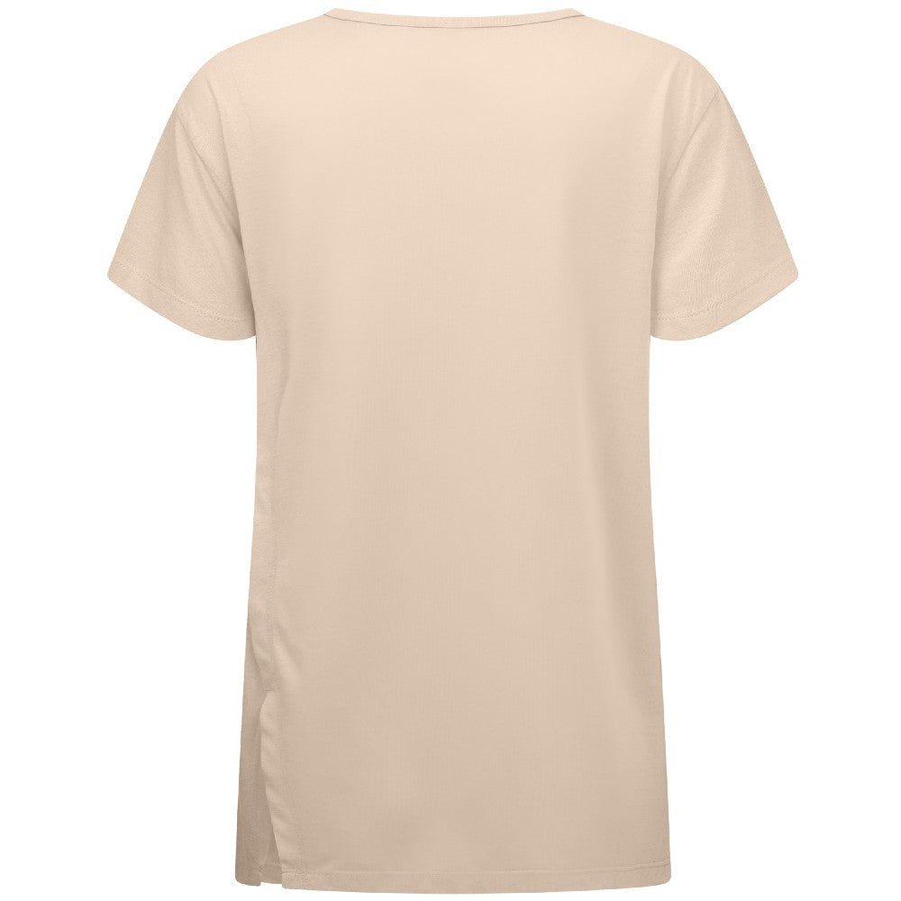 Milwaukee Brewers Levelwear Women's Influx Sizzle T-Shirt Khaki