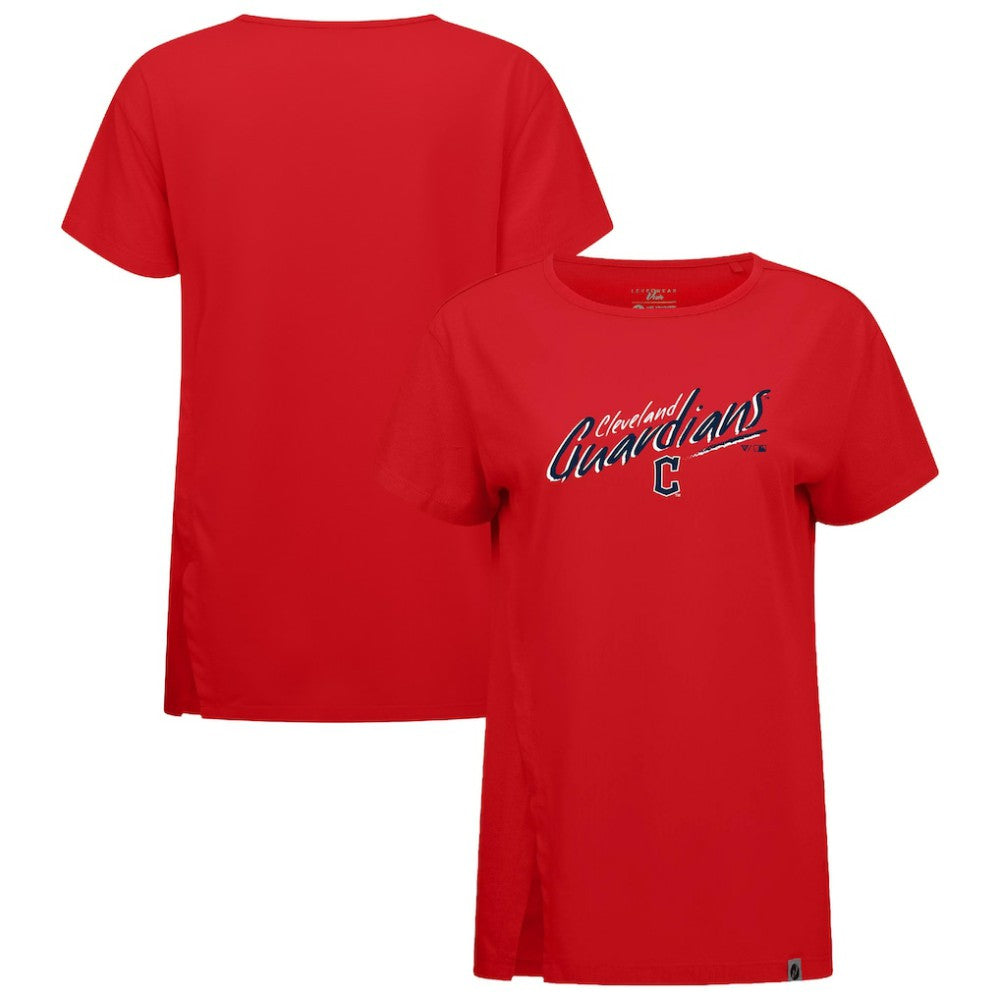 Cleveland Guardians Levelwear Women's Influx Sizzle T-Shirt Red