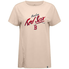 Boston Red Sox Levelwear Women's Influx Sizzle T-Shirt Khaki