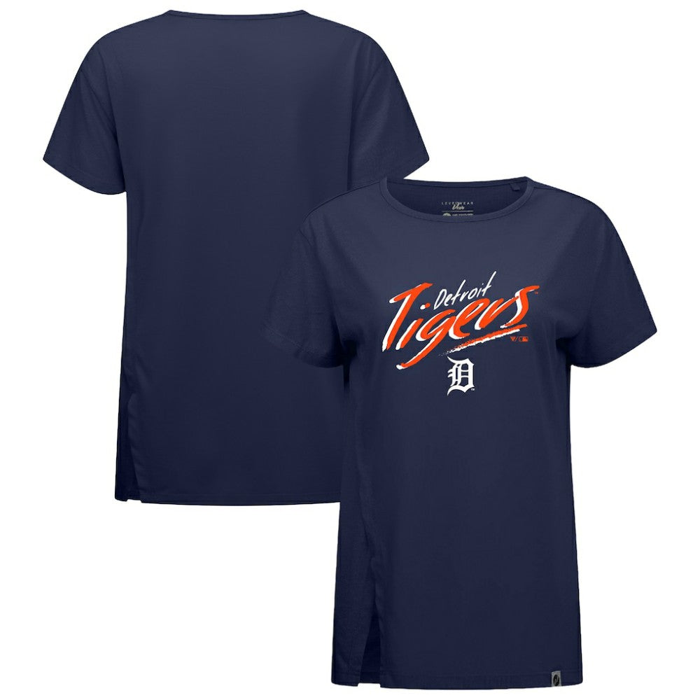 Detroit Tigers Levelwear Women's Influx Sizzle T-Shirt Navy