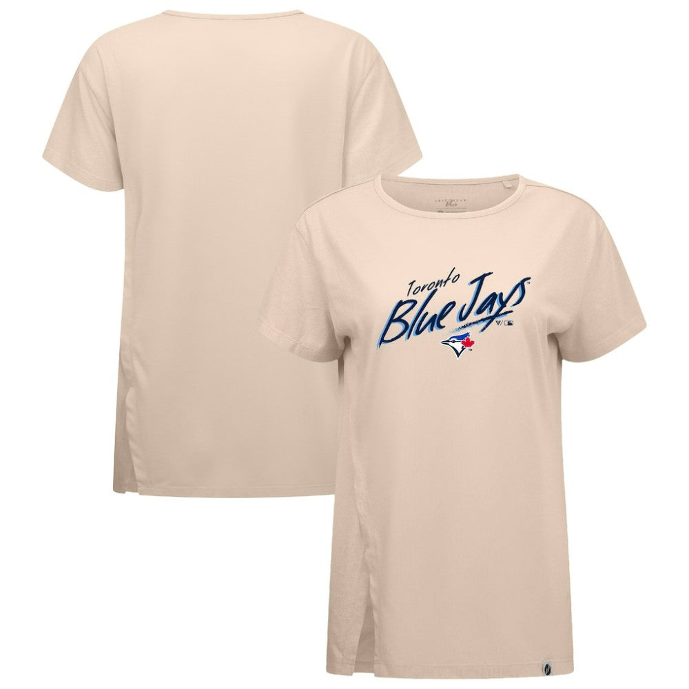 Toronto Blue Jays Levelwear Women's Influx Sizzle T-Shirt Khaki