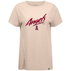Los Angeles Angels Levelwear Women's Influx Sizzle T-Shirt Khaki