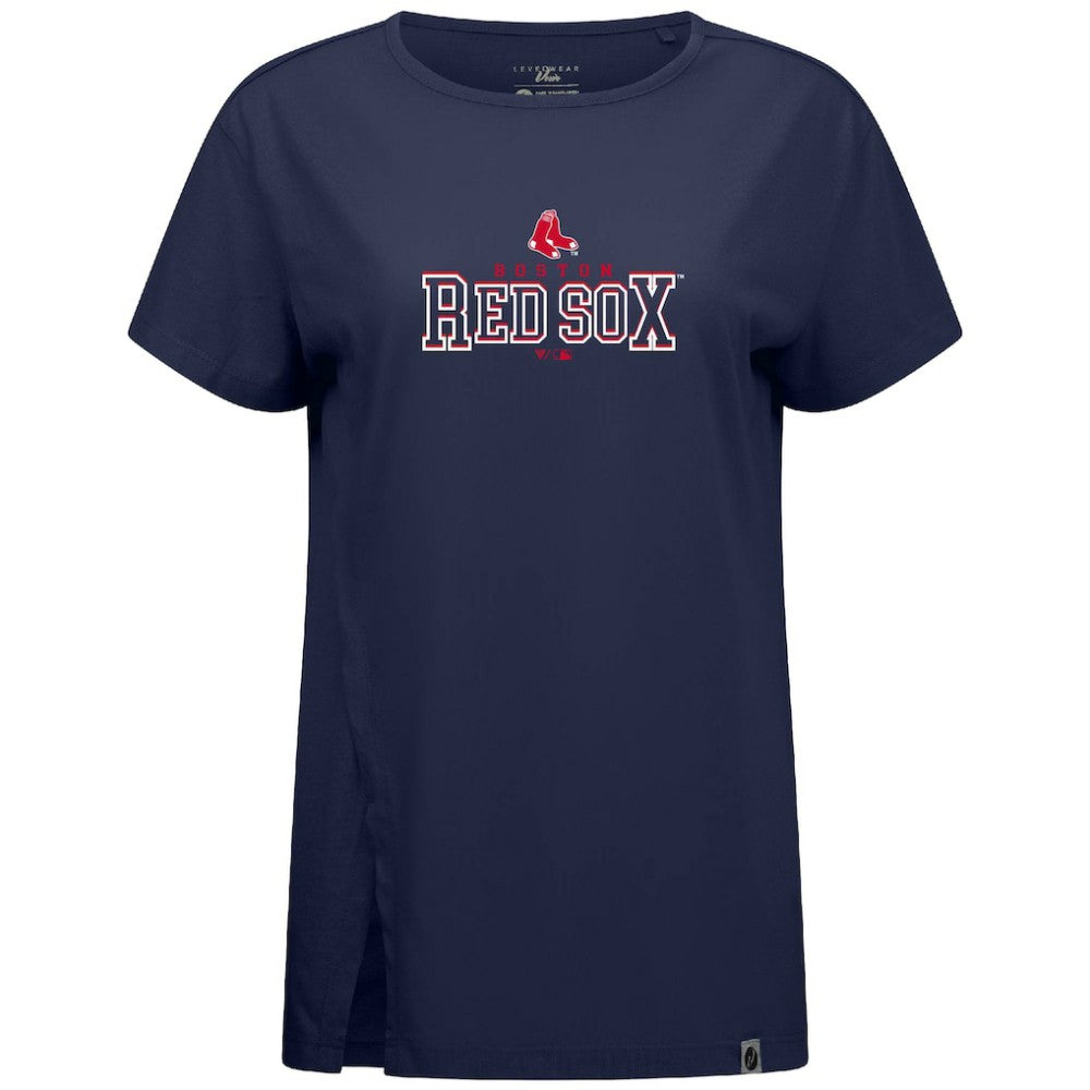 Boston Red Sox Levelwear Women's Influx Journey T-Shirt Navy