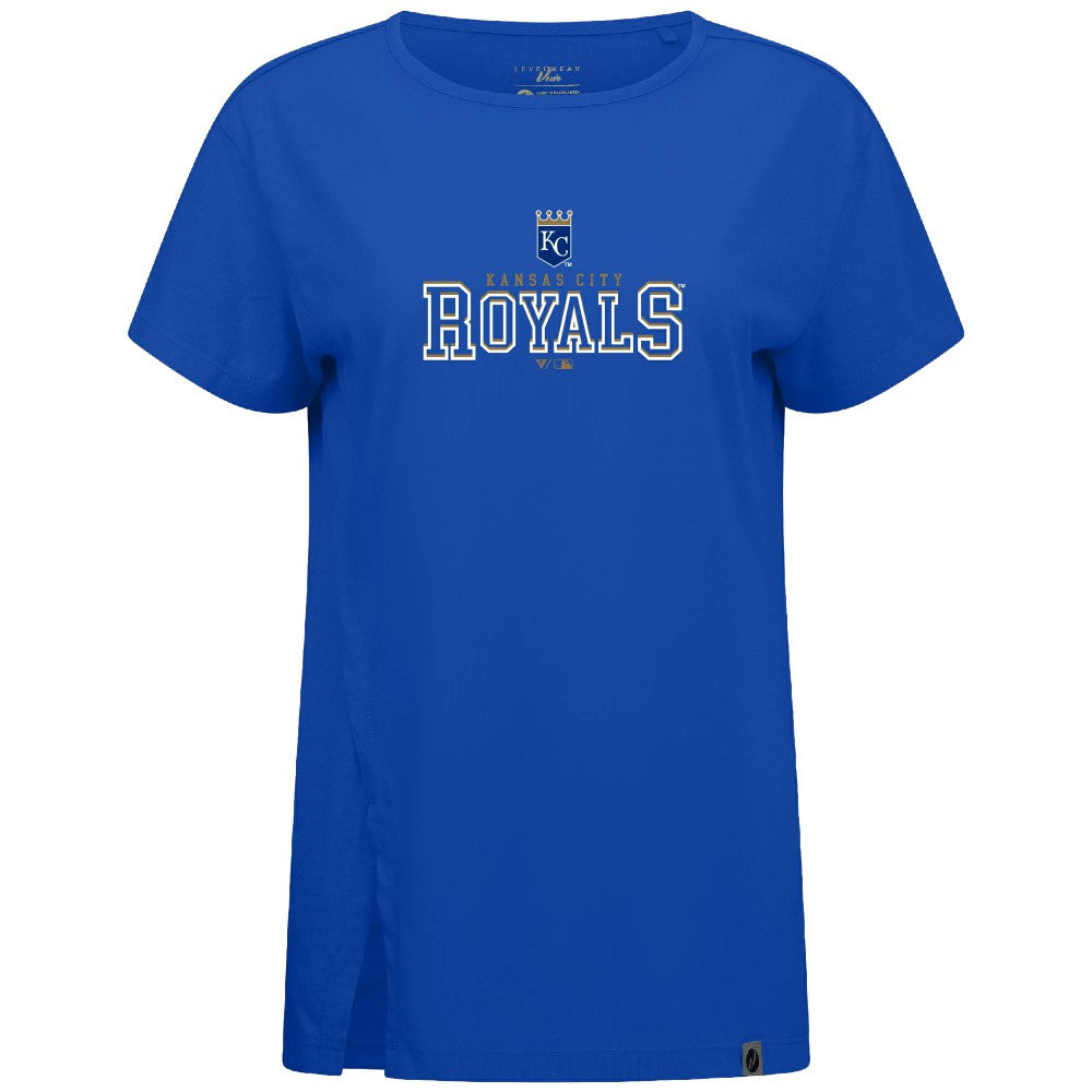 Kansas City Royals Levelwear Women's Influx Journey T-Shirt Royal